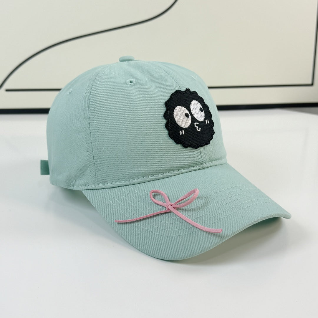 Kvinnes Justerbar Brodert Sløyfe Caps Skanto