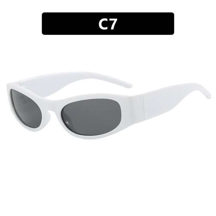 Women's sporty sunglasses with wide frame and UV protection Skanto