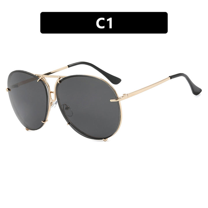 Women's Aviator Sunglasses with Stylish Metal Frame and UV Protection Skanto