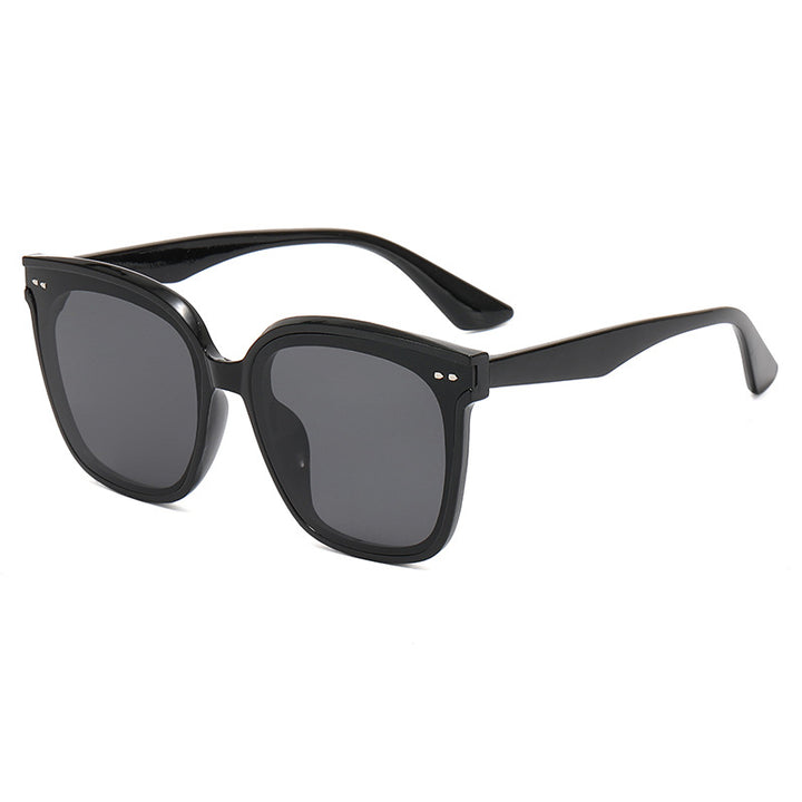 Dame kvadratisk solbrille med speilende fargekobling Skanto