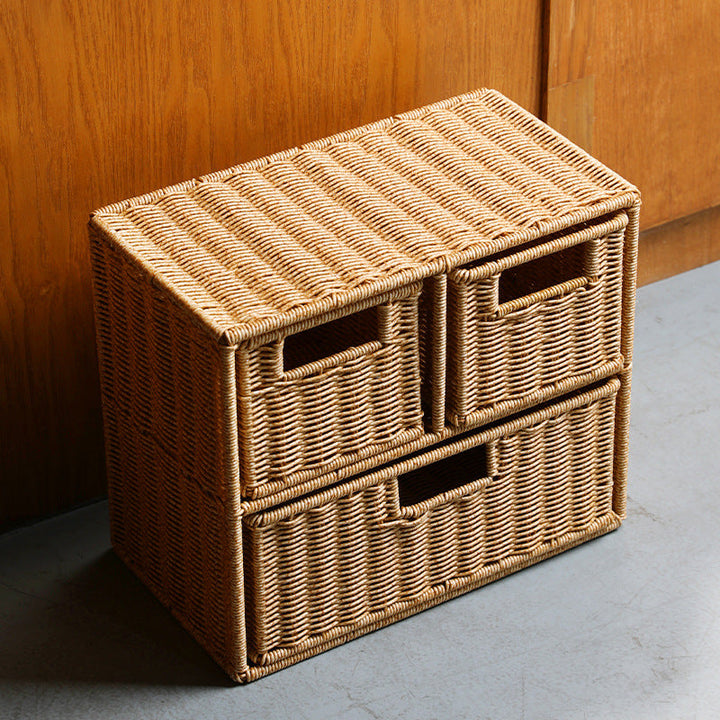 Multi-Skuff Wicker Oppbevaringsorganisator Skanto