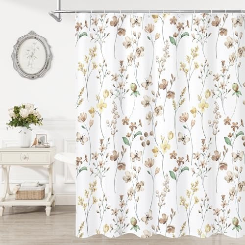Blomstertrykk dusjkappe Skanto