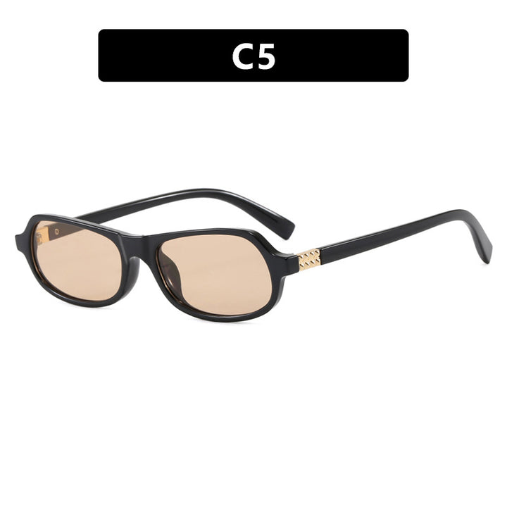 Women's trendy stylish sunglasses with golden accents Skanto