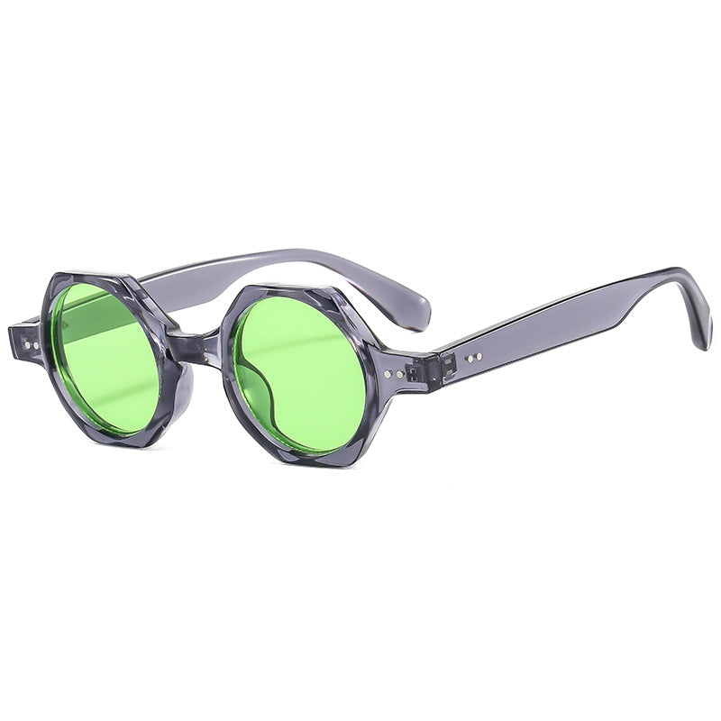 Dame Geometrisk solbrille i iøynefallende design Skanto