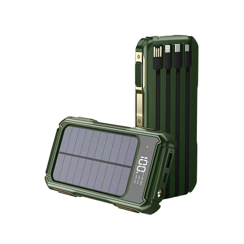 Robust solcelle powerbank med hurtigladefunksjon Skanto