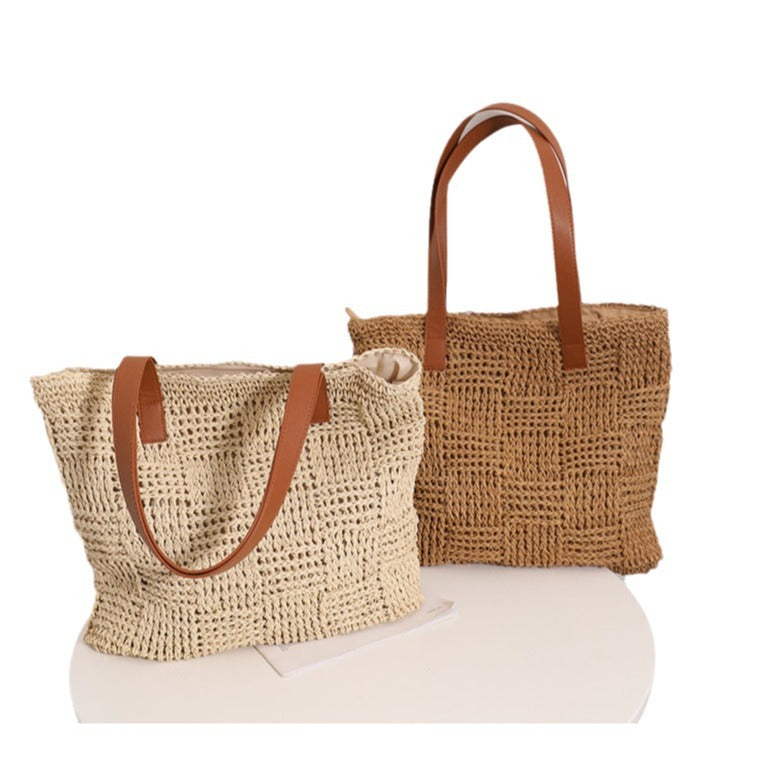 Natural Woven Tote Bag Skanto
