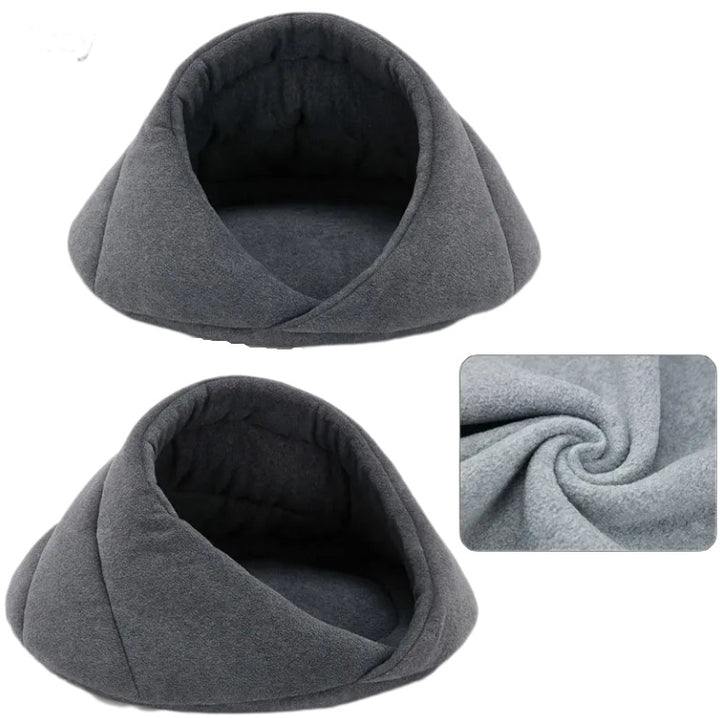 Koselig fleece katt hule seng hundeseng