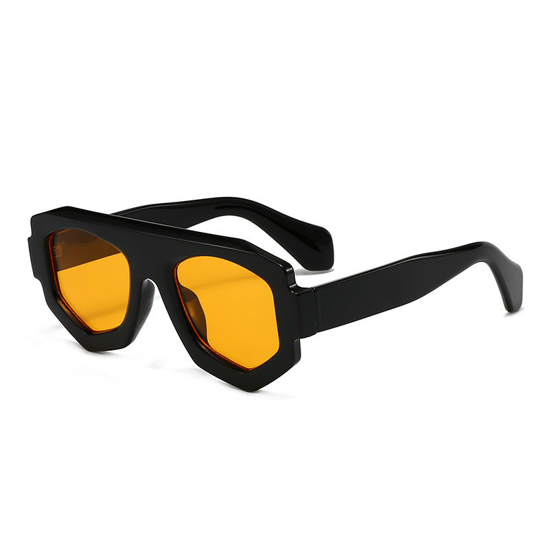 Dame moterik hexagonal solbrille Skanto