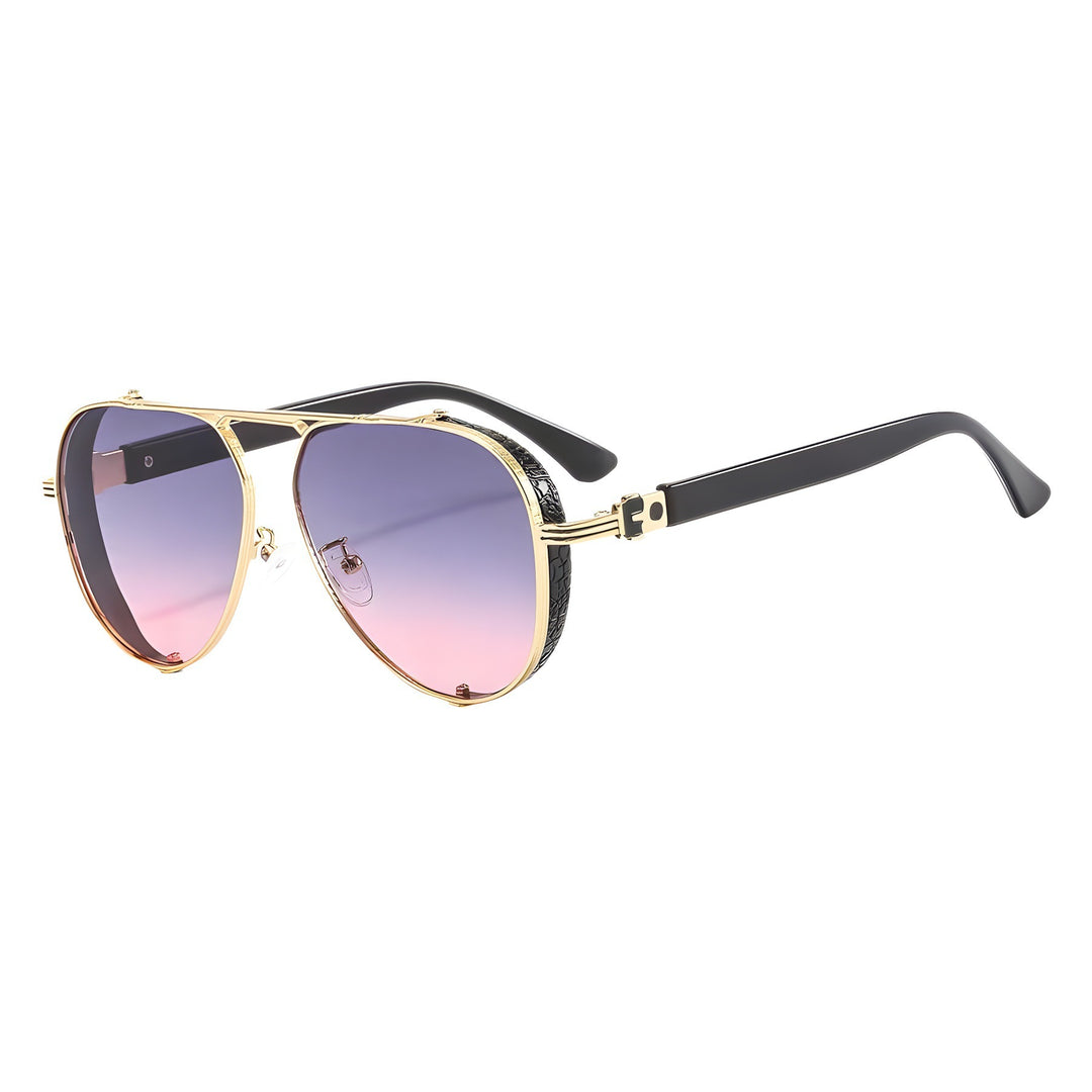 Dame moteriktig solbrille med innovativ retro-futuristisk design Skanto