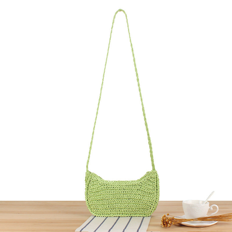 Elegant skulderveske i minimalistisk hekle-design Skanto