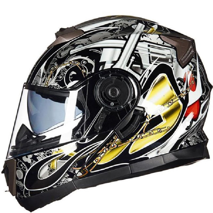 Full-Face Motorsykkelhjelm med Avansert Ventilasjon Skanto
