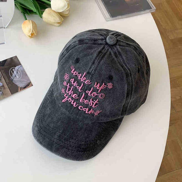 Kvinnens Motiverende Brodert Caps Skanto