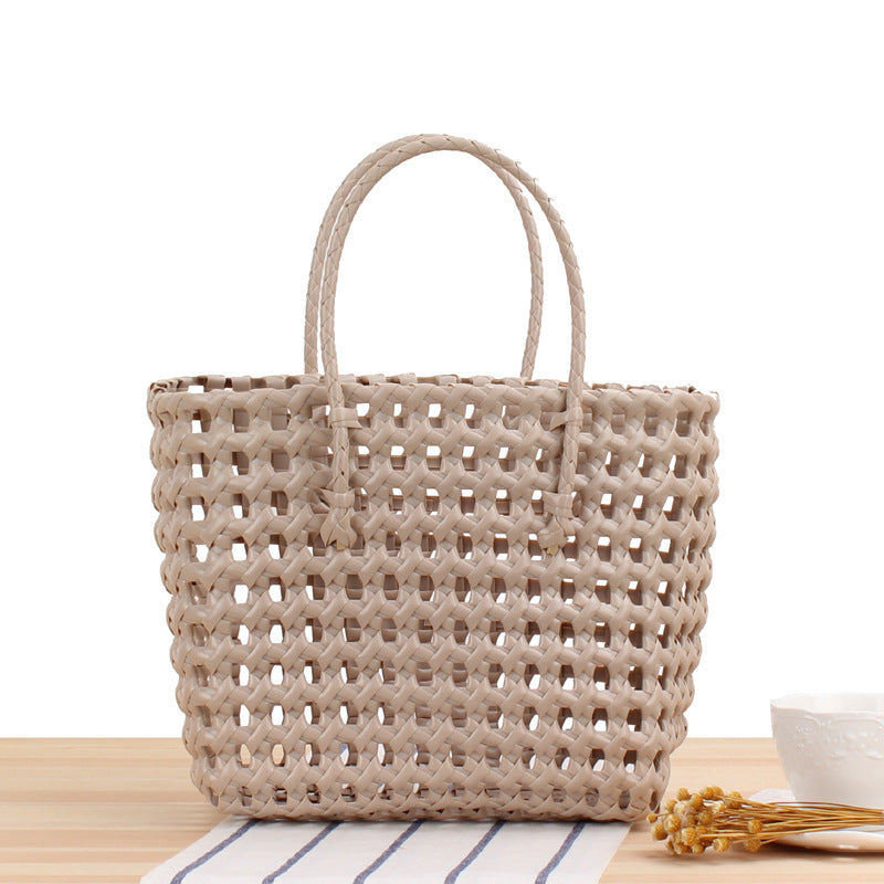 Flexible Tote Bag Made of Handmade Woven Material Skanto