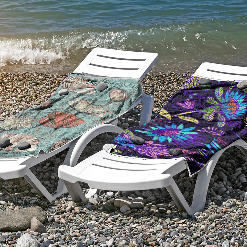 Strandhåndkle i hudvennlig mikrofiber med kreativ mønstermiks Skanto