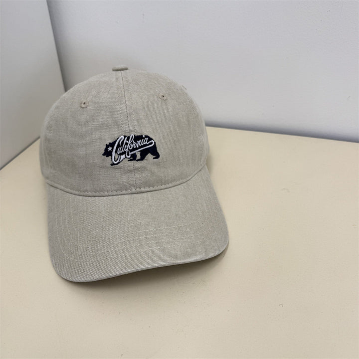 Kvinnens Uformelle Vintage Broderte Caps Skanto