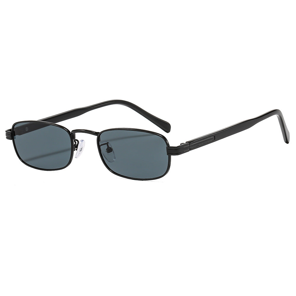 Women's fashionable sunglasses with stylish metal frame and orange lenses Skanto