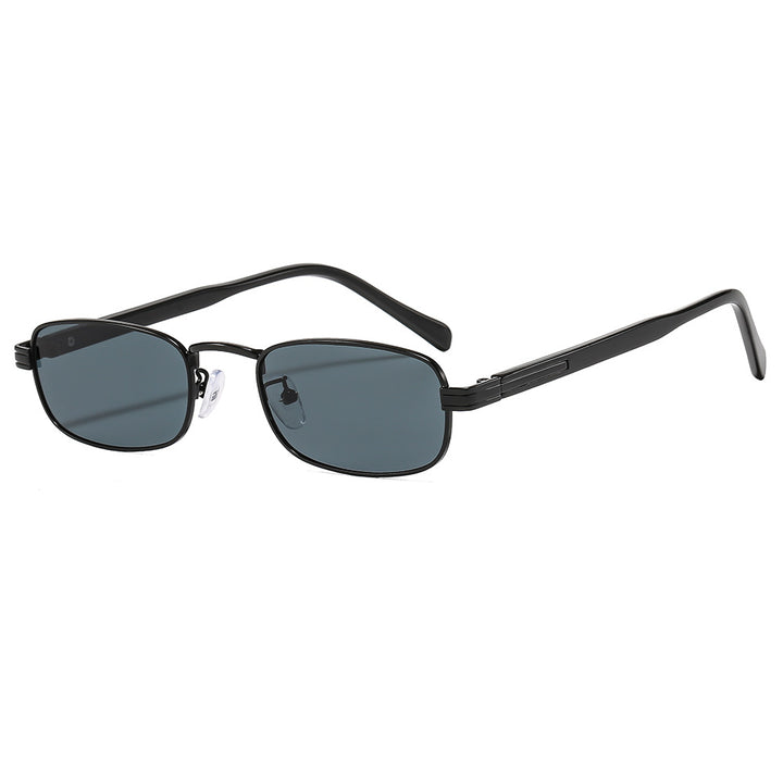 Women's fashionable sunglasses with stylish metal frame and orange lenses Skanto