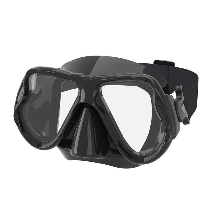 Høy kvalitet dykkemaske med fleksibel silikonkant og bredt synsfelt Skanto
