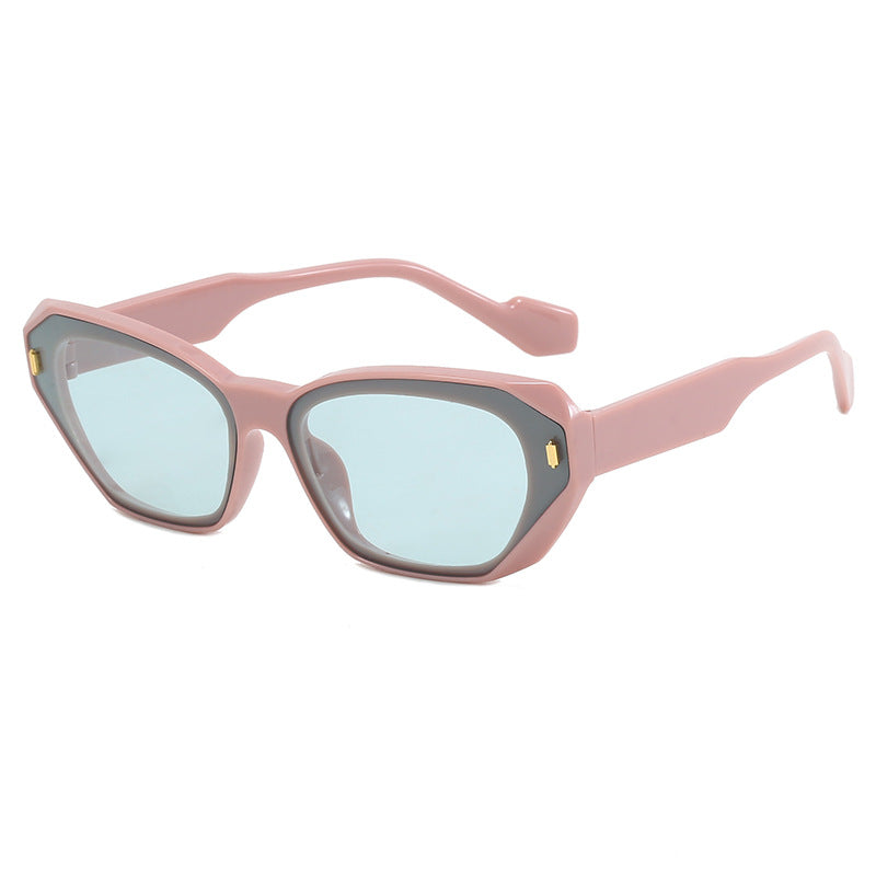 Dame futuristisk diamant-solbrille Skanto
