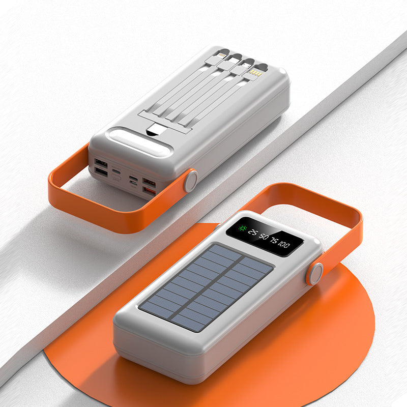 Solar Powerbank med integrert kabeladministrasjon fra Skanto