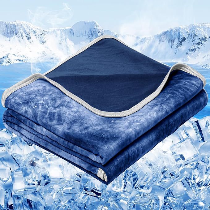 Unisex nan pustende kjøleteppe med temperaturregulerende mikrofiber og fukttransporterende finish Skanto