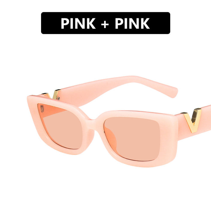 Damer moderne Cat-Eye solbriller med metall detaljer Skanto