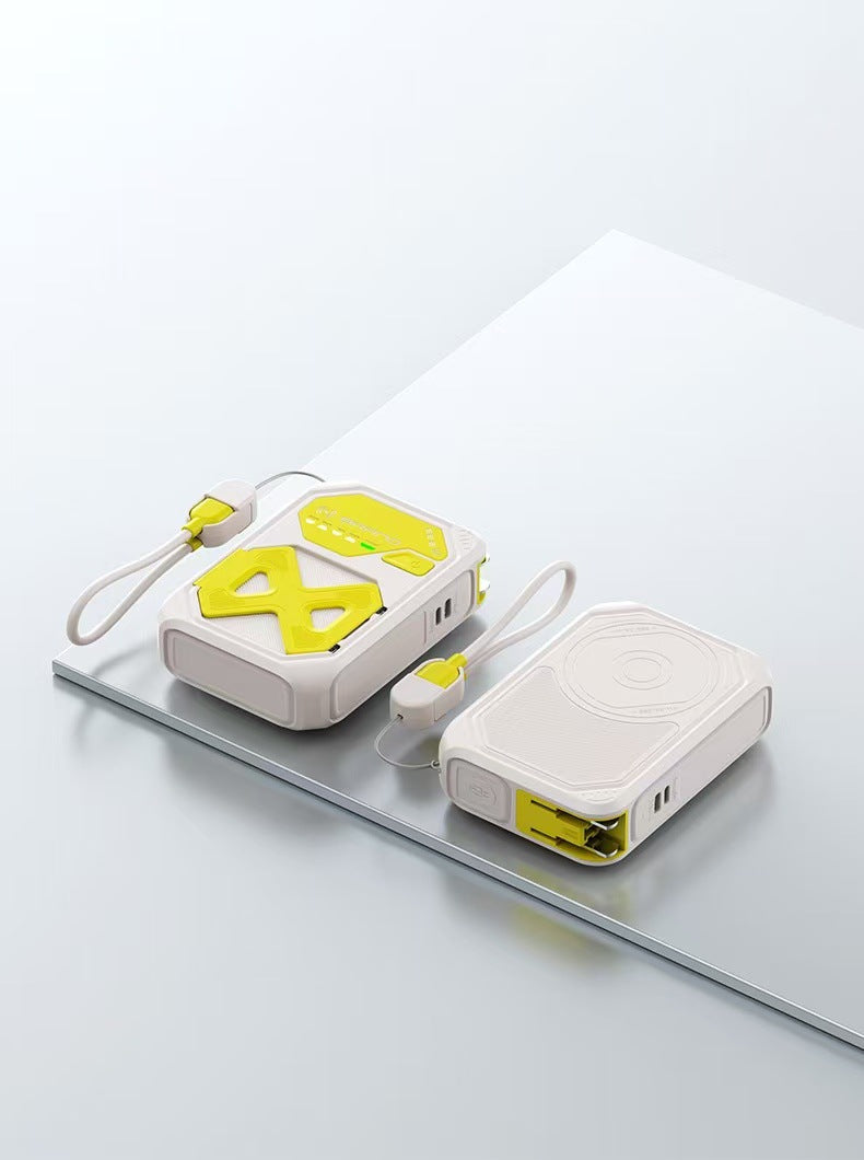Bærbar powerbank med integrert hurtigladingsfunksjon og LCD-skjerm Skanto