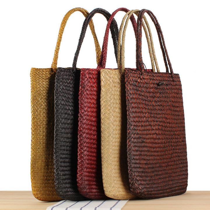 Spacious basket bag with sealed closure Skanto