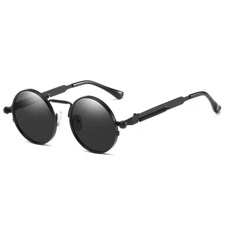 Dame Runde Metall-solbrille med speilte linser Skanto
