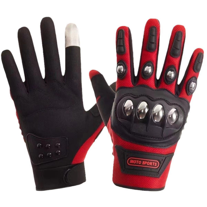 Men's protective gloves with reinforced backhand Skanto