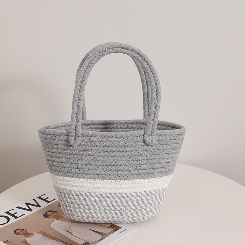 Modern handbag made of braided textile Skanto