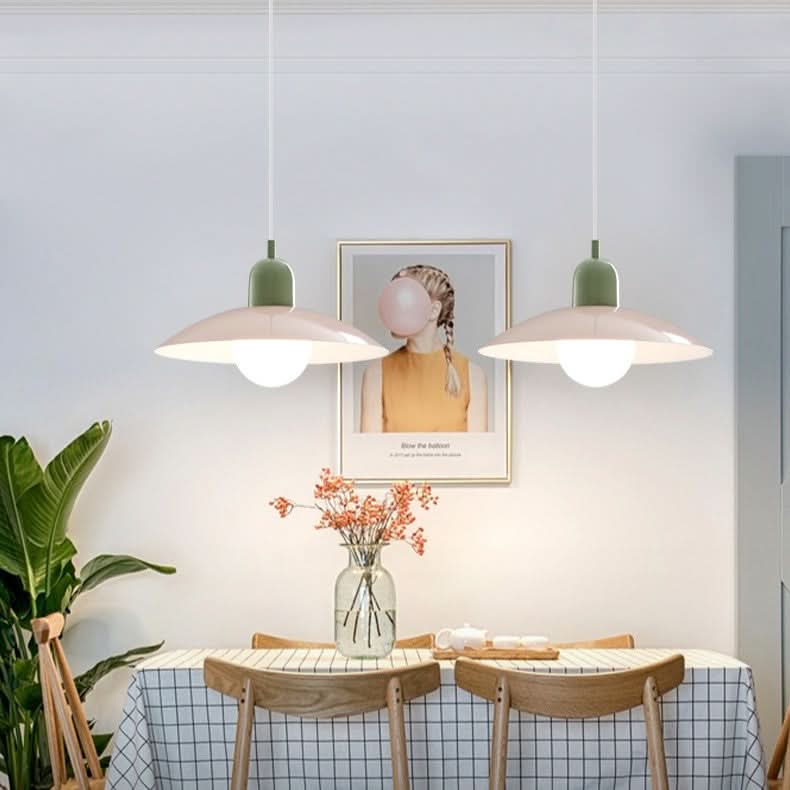Skanto | Moderne Macaron Bauhaus Pendellampe – Jernskjerm
