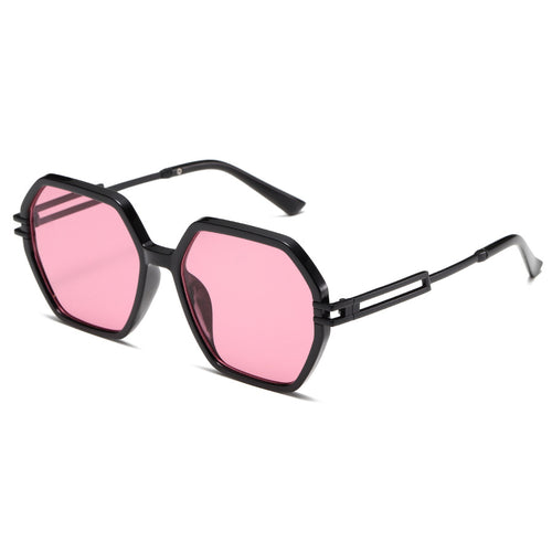 Dame moteriktig solbrille i avantgardistisk heksagon-design Skanto