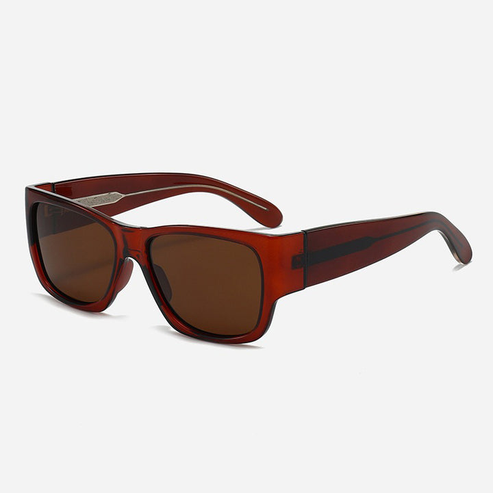 Herre Bold Square Frame Solbriller Skanto