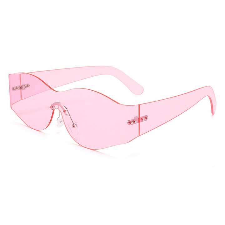 Dame modische solbriller i futuristisk look Skanto
