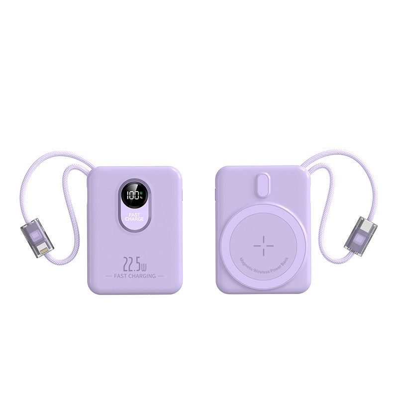Magnetisk trådløs Powerbank med hurtigladingsfunksjon og digital skjerm Skanto