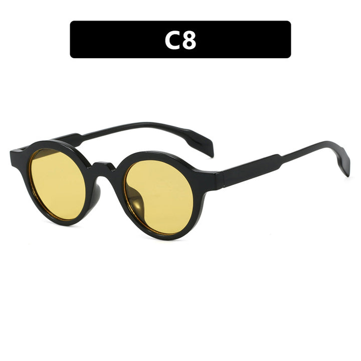 Women's trendy round sunglasses with high-quality, flexible frame Skanto