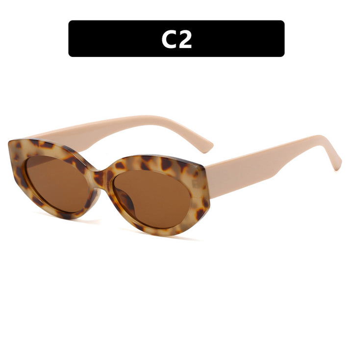 Dame Cat-Eye solbriller i stilfullt plastdesign Skanto