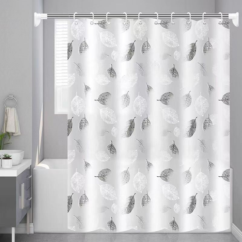 Elegant Leaf Print Baderomsdusjforheng Skanto