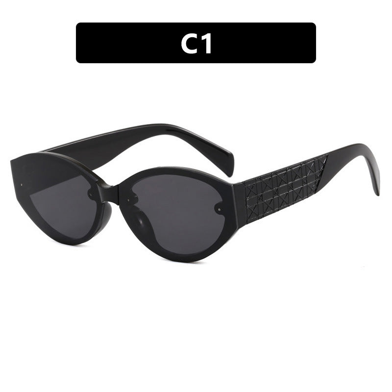 Women's Extravagant Cat-Eye Sunglasses with Textured Frame Skanto