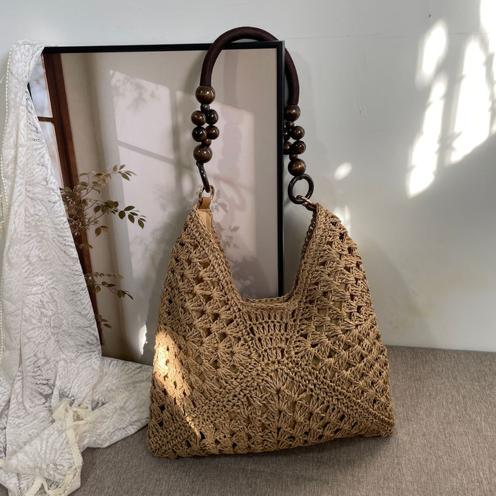 Håndknyttet bærenett i boho-stil Skanto