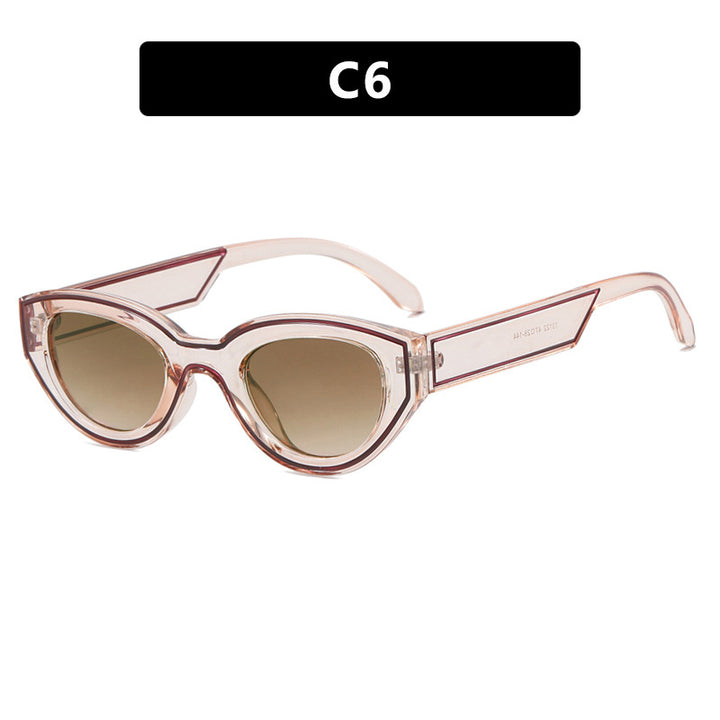 Women's Cat-Eye Sunglasses with Robust Transparent Frame and Protective UV Filter Skanto