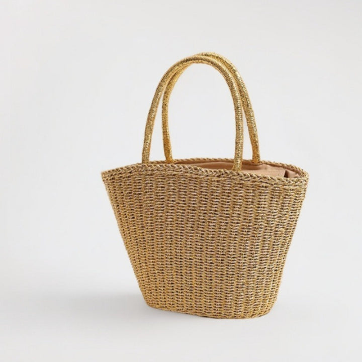 Handmade basket bag with sturdy handles Skanto