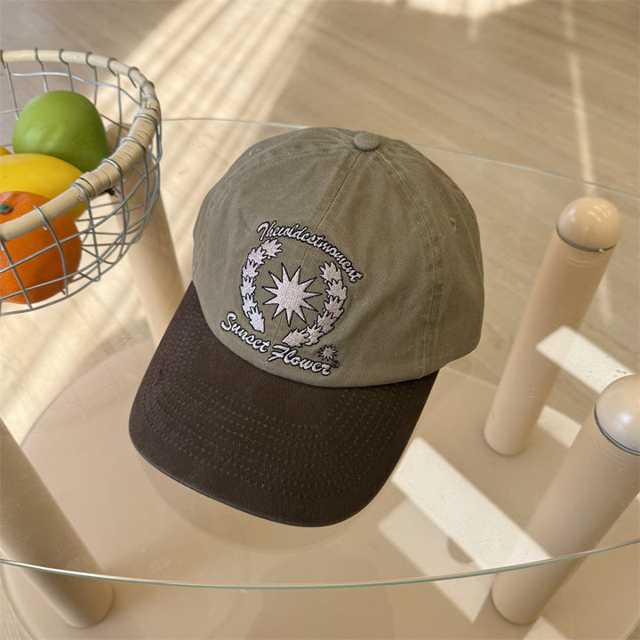 Kvinners Brodert Bomull Baseballcap Skanto 1783922608