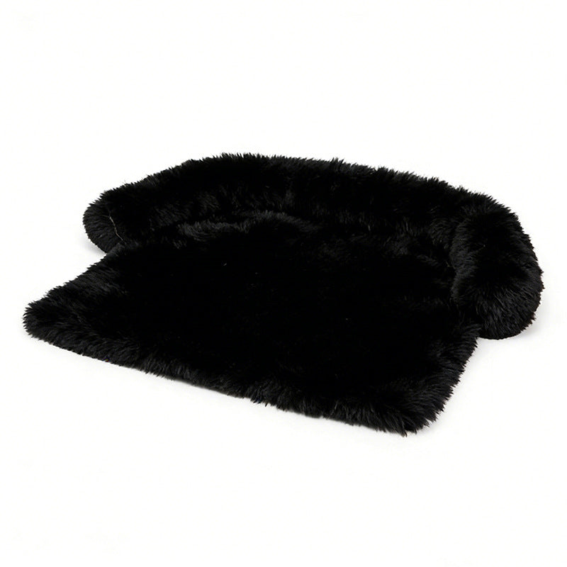 Luksus Falsk Pels Lounger Hundeseng