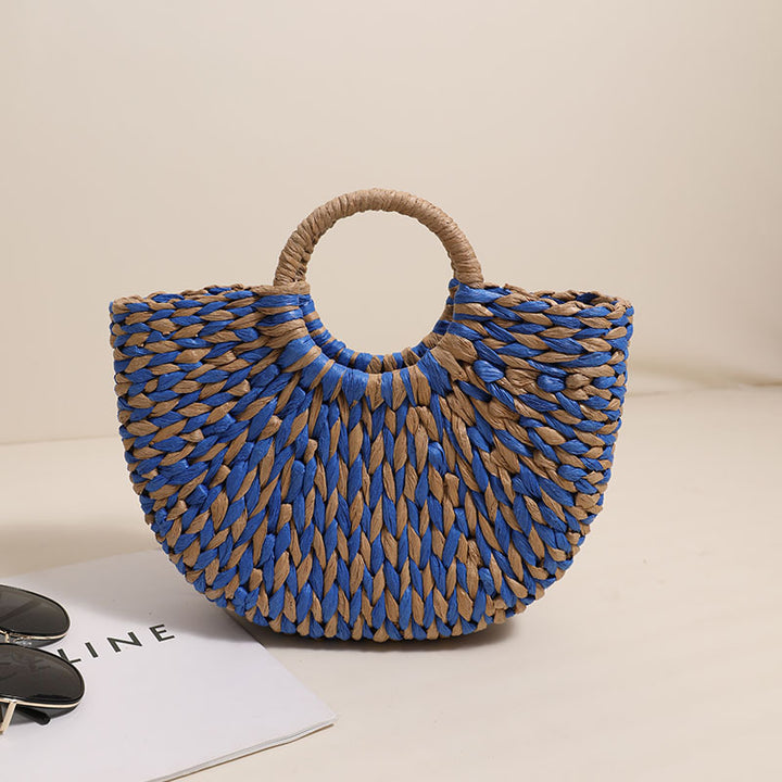 Braided basket bag with unique design Skanto