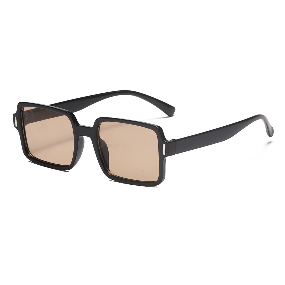 Dame kvadratisk solbrille i elegant leopardmønster Skanto