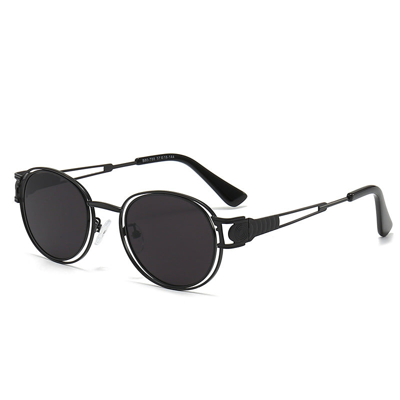 Dame solbrille med moderne metallramme og komfortable nesepads Skanto