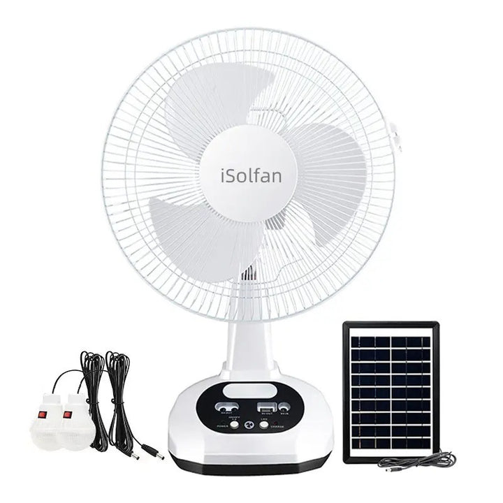 Dame Solarpowered Ståvifte med Intelligent Kontrollsystem og LED-belysning Skanto