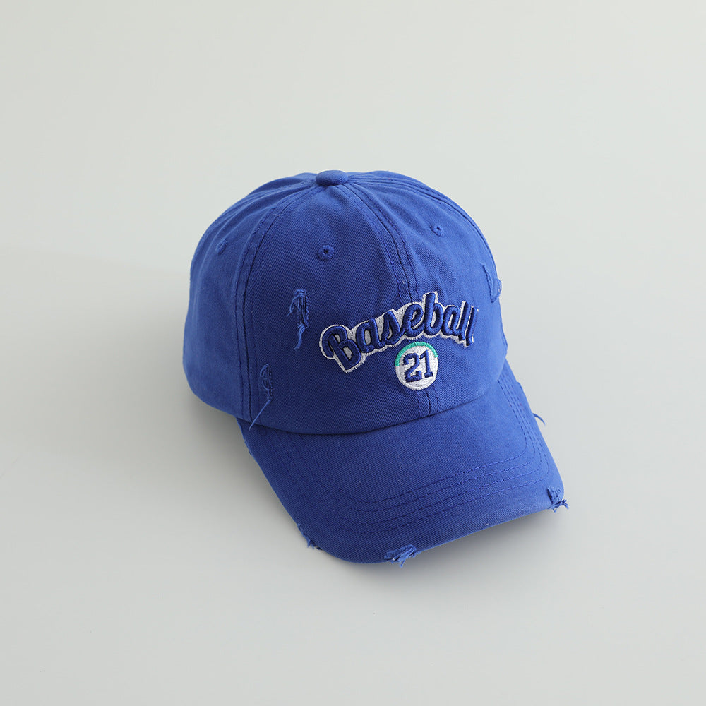 Men's Distressed Cotton Baseball Cap Skanto